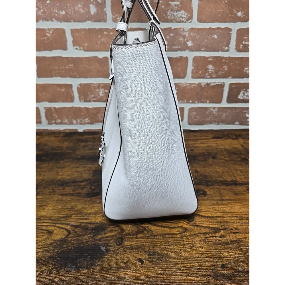 Michael Kors Walsh Tote‎ Bag White Hand Bag Purse Travel Bag